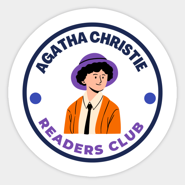 Agatha Christie - Readers Club Sticker by RG Standard